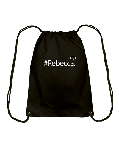 Family Famous Rebecca Talkos Cotton Drawstring Backpack