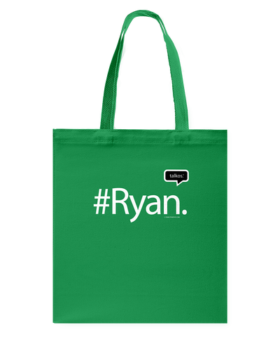 Family Famous Ryan Talkos Canvas Shopping Tote