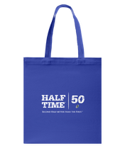 Half Time Birthday Brands Canvas Shopping Tote