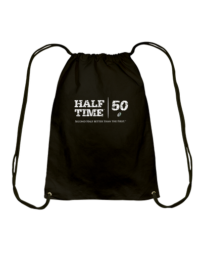 Half Time Birthday Brands Cotton Drawstring Backpack