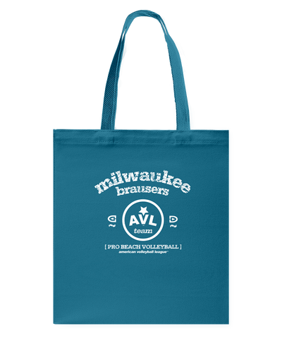 AVL Milwaukee Brausers Bearch Canvas Shopping Tote