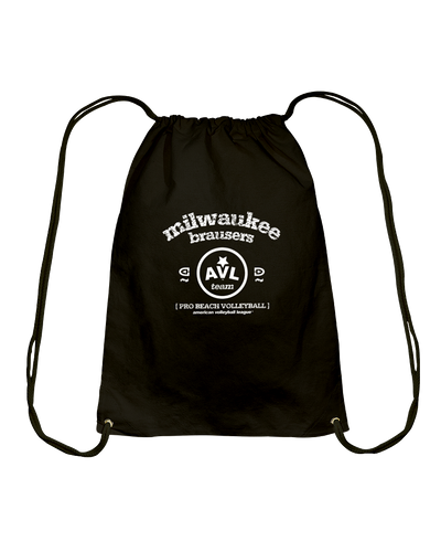 AVL Milwaukee Brausers Bearch Cotton Drawstring Backpack