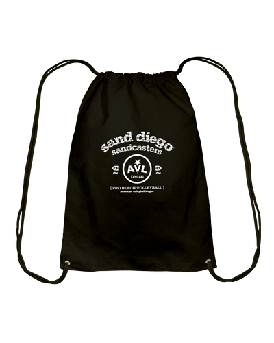 AVL Sand Diego Sandcasters Bearch Cotton Drawstring Backpack