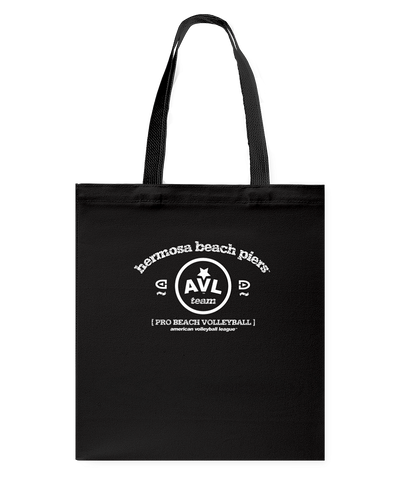 AVL Hermosa Beach Piers Bearch Canvas Shopping Tote