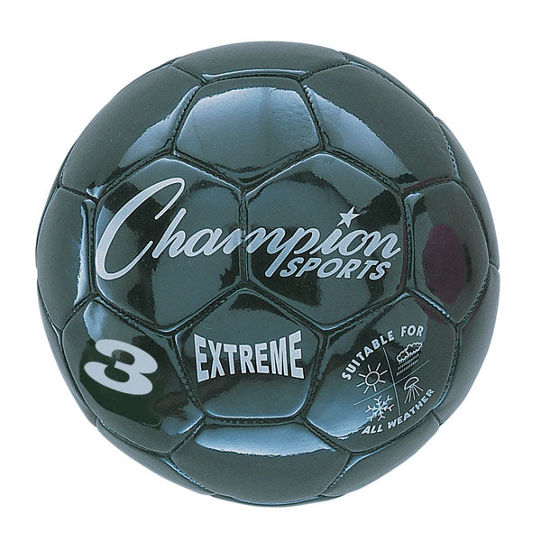 I KICK™ by Champion Sports Extreme Soccer Ball Size 3 Black