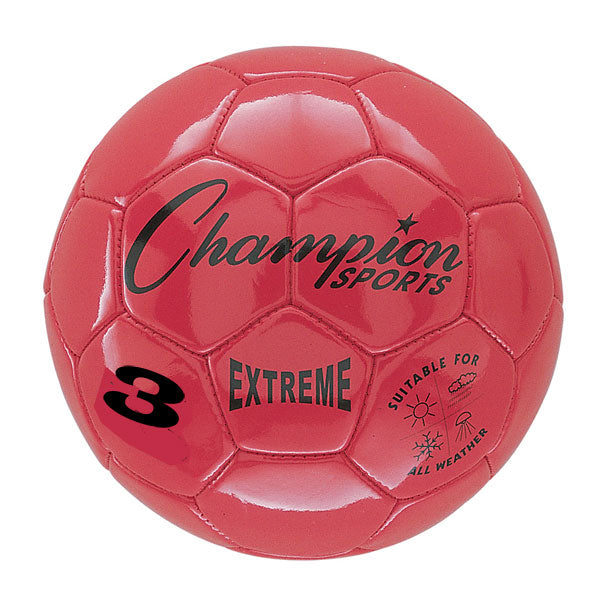 I KICK™ by Champion Sports Extreme Soccer Ball Size 3 Red