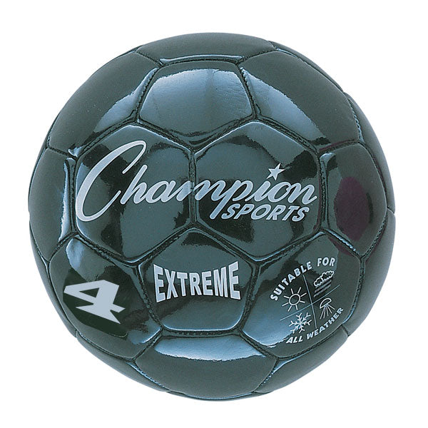 I KICK™ by Champion Sports Extreme Soccer Ball Size 4 Black