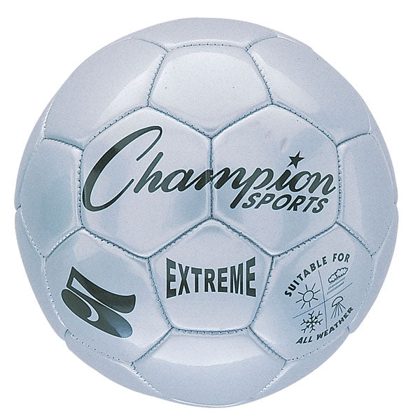 I KICK™ by Champion Sports Extreme Soccer Ball Size 5 Silver