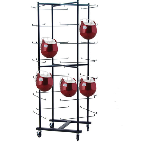 IronGrid™  56 Football Helmet Rolling Rack