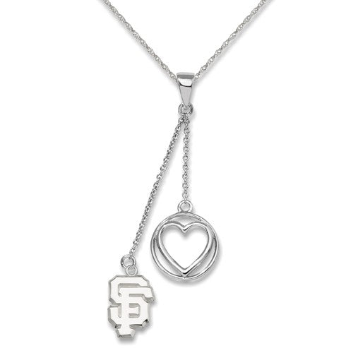 San Francisco Giants Sterling Silver Heart Necklace