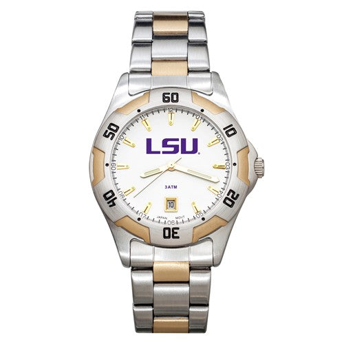 LSU All-Pro Men's Two-Tone Watch With Bracelet