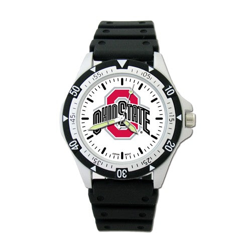 Ohio State University Option Sport Watch With Pu Rubber Strap