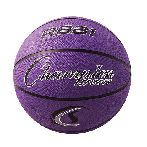 Champion Sports Official Size Rubber Basketball Purple