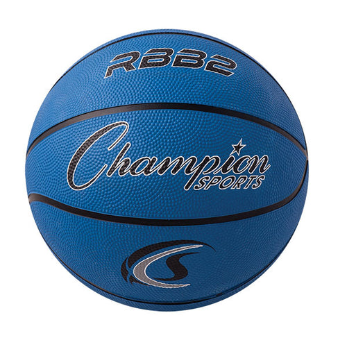 Champion Sports Junior Rubber Basketball Blue