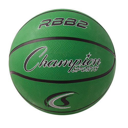 Champion Sports Junior Rubber Basketball Green