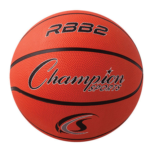 Champion Sports Junior Rubber Basketball Orange