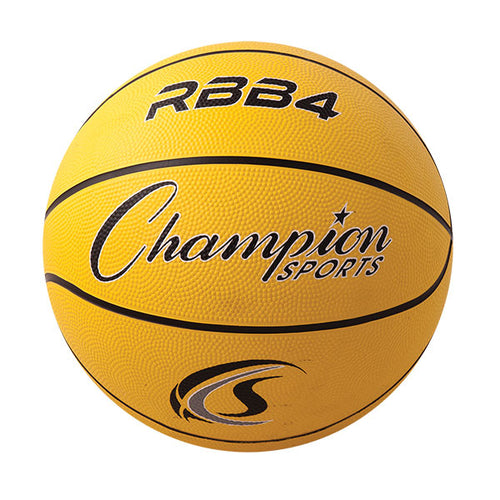 Champion Sports Intermediate Rubber Basketball Yellow