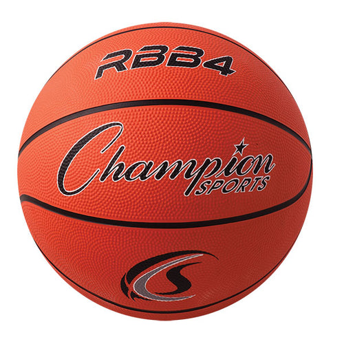 Champion Sports Intermediate Rubber Basketball Orange