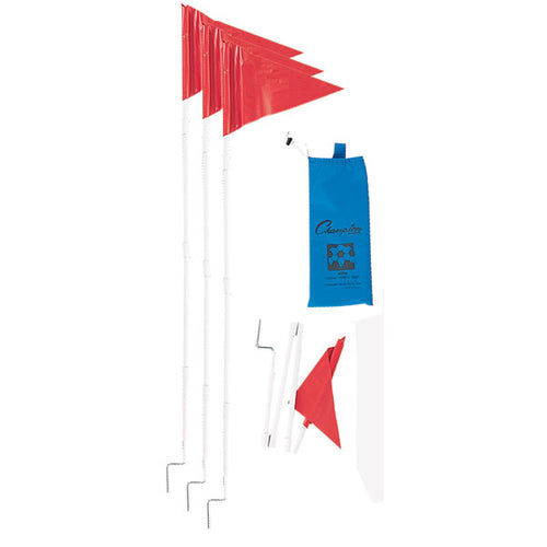 I KICK™ by Champion Sports Collapsible Soccer Corner Flag Set