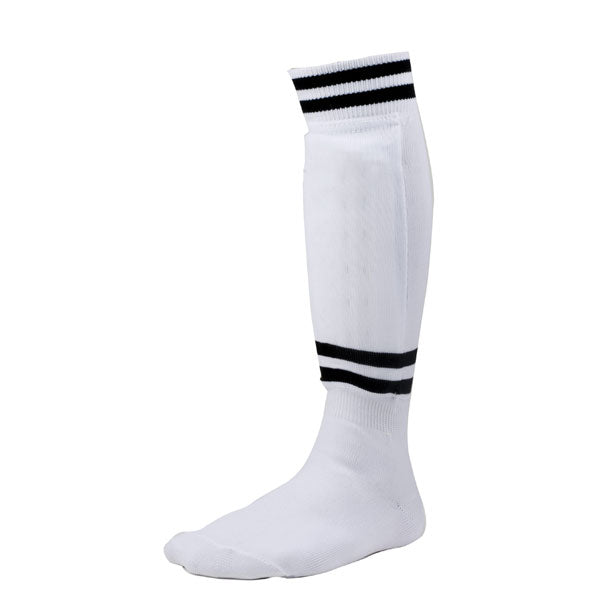 Digster Sock Style Soccer Shinguard Small White