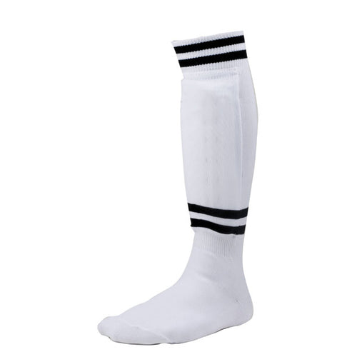 Digster Sock Style Soccer Shinguard Large White