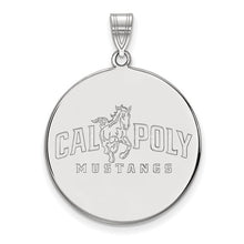 California Polytechnic State University Sterling Silver Extra Large Disc Pendant