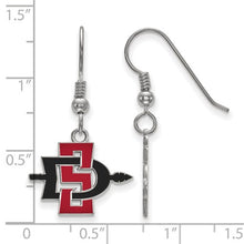 SDSU Sterling Silver Small Dangle Earrings