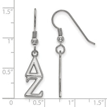 Delta Zeta Sorority Sterling Silver Dangle Earrings