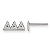 Delta Delta Delta Sorority Sterling Silver Extra Small Post Earrings