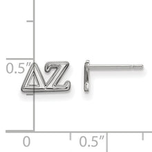 Delta Zeta Sorority Sterling Silver Extra Small Post Earrings