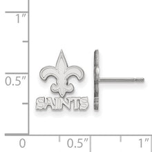 New Orleans Saints 10k White Gold Extra Small Post Earrings