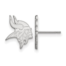 Minnesota Vikings 10k White Gold Extra Small Post Earrings