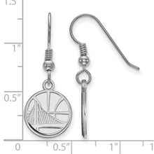 Golden State Warriors Sterling Silver Gold Plated Small Dangle Earrings