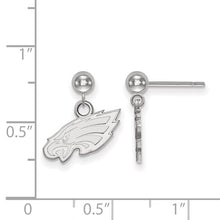 Philadelphia Eagles Sterling Silver Dangle Ball Earrings