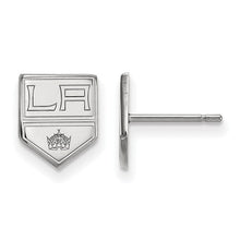 Los Angeles Kings 10k White Gold Extra Small Post Earrings