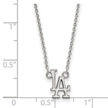 Los Angeles Dodgers Sterling Silver Small Pendant Necklace