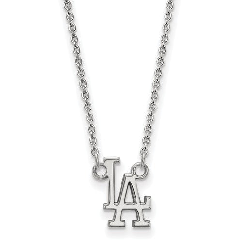 Los Angeles Dodgers Sterling Silver Small Pendant Necklace