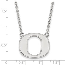 University of Oregon 14k White Gold Large Pendant Necklace