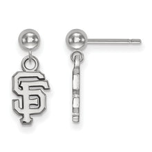 San Francisco Giants Sterling Silver Dangle Ball Earrings
