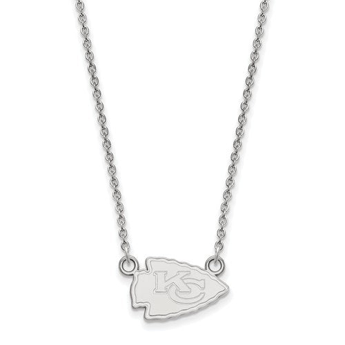 Kansas City Chiefs Sterling Silver Small Pendant with Necklace