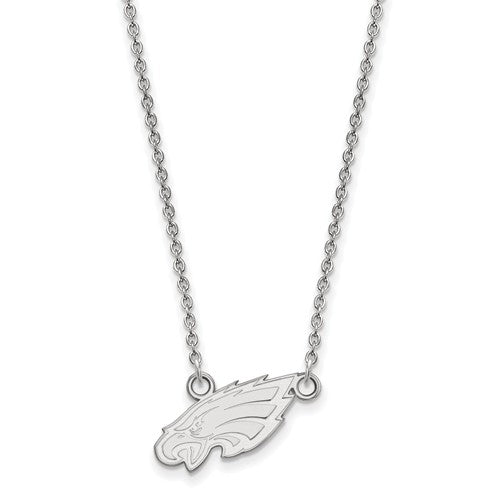 Philadelphia Eagles Sterling Silver Small Pendant with Necklace