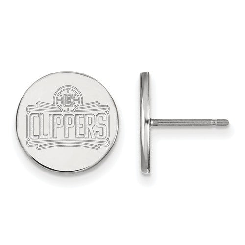 Los Angeles Clippers Sterling Silver Small Disc Earrings