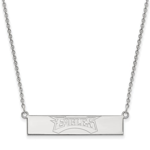 Philadelphia Eagles Sterling Silver Small Bar Necklace
