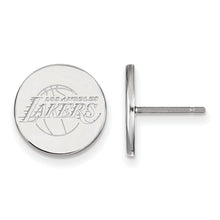 Los Angeles Lakers Sterling Silver Small Disc Earrings
