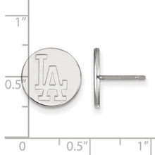 Los Angeles Dodgers Sterling Silver Small Disc Earrings