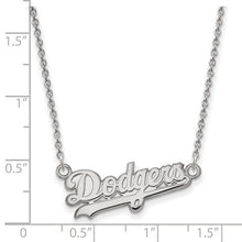 Los Angeles Dodgers Sterling Silver Small Pendant Necklace