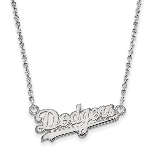 Los Angeles Dodgers Sterling Silver Small Pendant Necklace