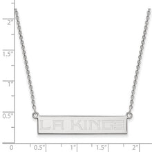 Los Angeles Kings Sterling Silver Small Bar Necklace