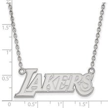 Los Angeles Lakers Sterling Silver Large Pendant Necklace