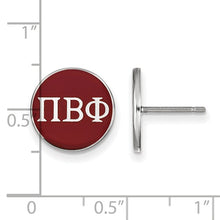 Pi Beta Phi Sorority Sterling Silver Enameled Post Earrings